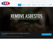 Tablet Screenshot of las-asbestos.co.uk